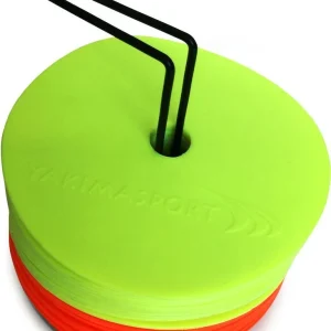 Markører Trenings Flate 15cm, Sett 24 Stk Med Stativ – YakimaSport 100214