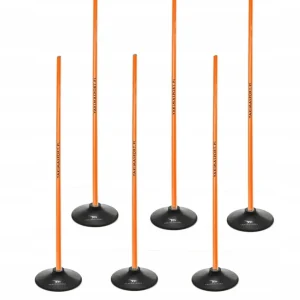 Slalombane 160cm Med 6 Stenger Og Gummifot – Yakimasport