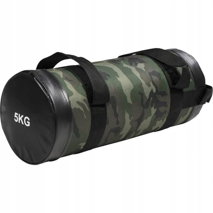Treningsbag 5kg Kamuflasje Med Håndtak – Gorilla Sports Power Bag Moro