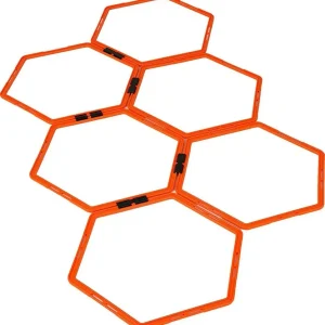 Treningsringer heksagon 49cm, sett 6 stk, oransje YakimaSport – 100268