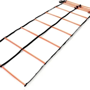 Treningsstige Dobbel 4m Med Myke Trinn, Oransje/sort – SMJ AGL-DR04MLP