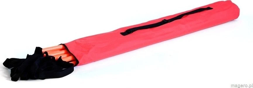 Treningsstige Dobbel 4m Med Myke Trinn, Oransje/sort – SMJ AGL-DR04MLP