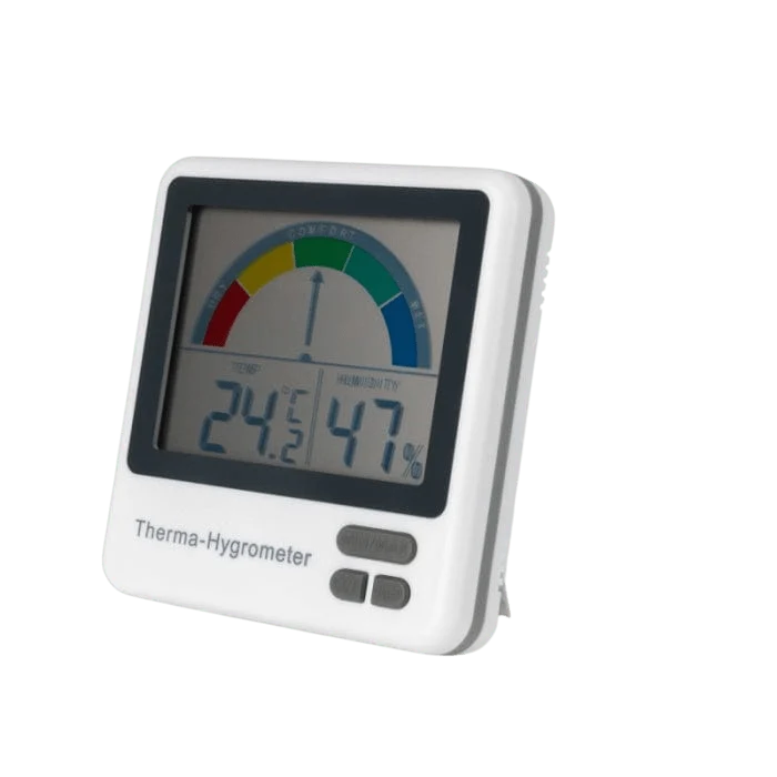 Terma-hygrometer med komfortnivå