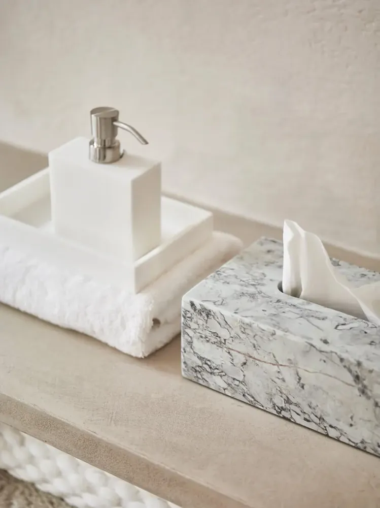 Nero Kleenex holder - Hvid