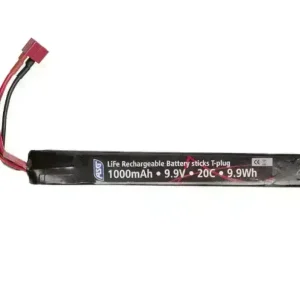 Batteri - Li-Fe 9.9V 1000mah - Stick med T-Plugg