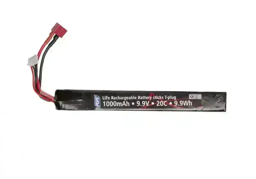 Batteri - Li-Fe 9.9V 1000mah - Stick med T-Plugg