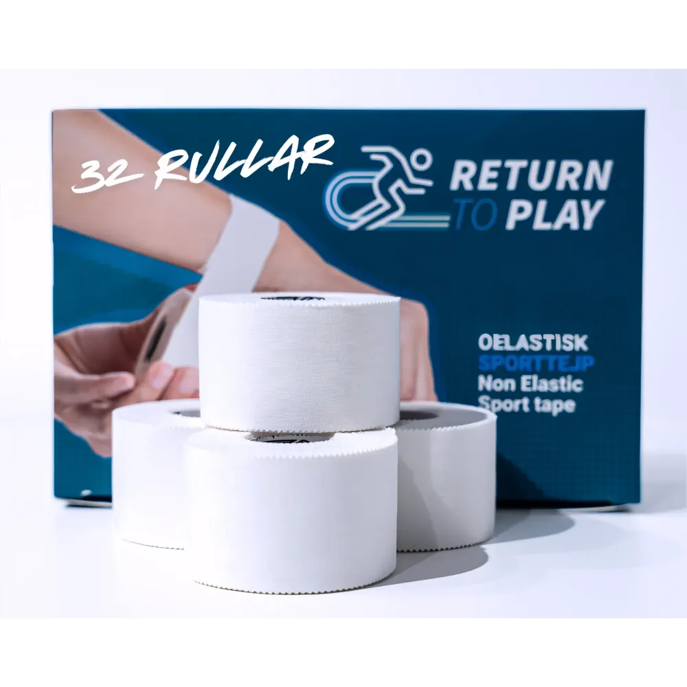 Return to Play Sports Tape Hvit 6-pakning 3,8 cm x 10 m