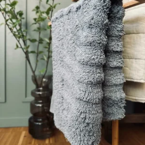 Badematte m. Cirkler grey