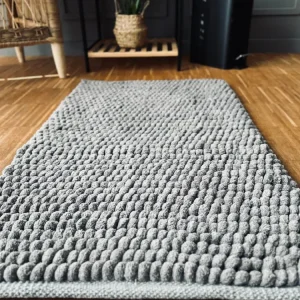 Badematte Grå DOTS 60x120cm