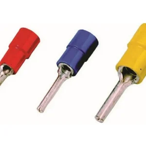 Kabelskostift isolert rubin 0,5-1mm-Ø1,9mm