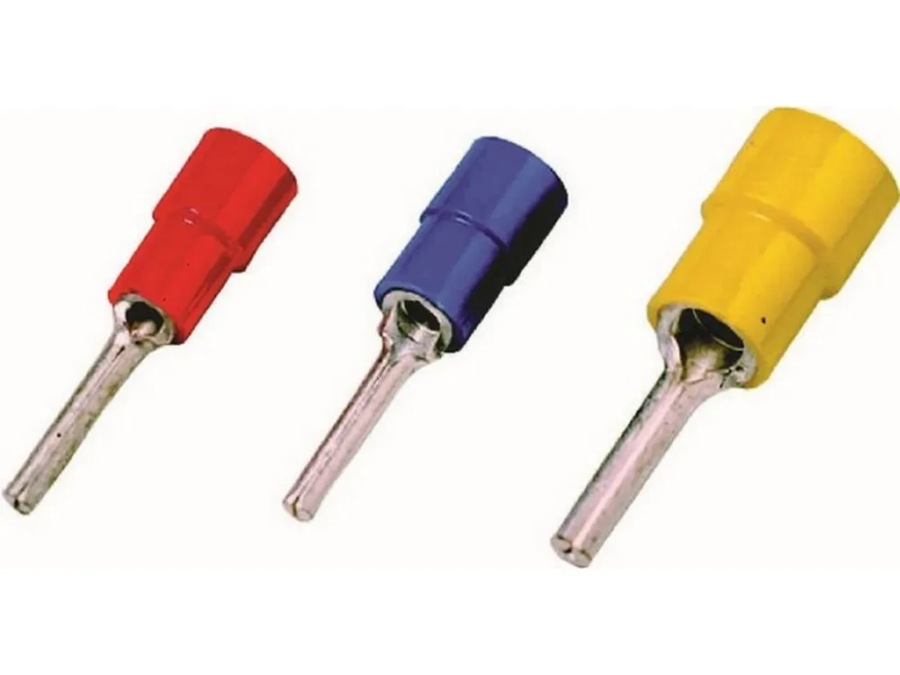 Kabelskostift isolert rubin 0,5-1mm-Ø1,9mm