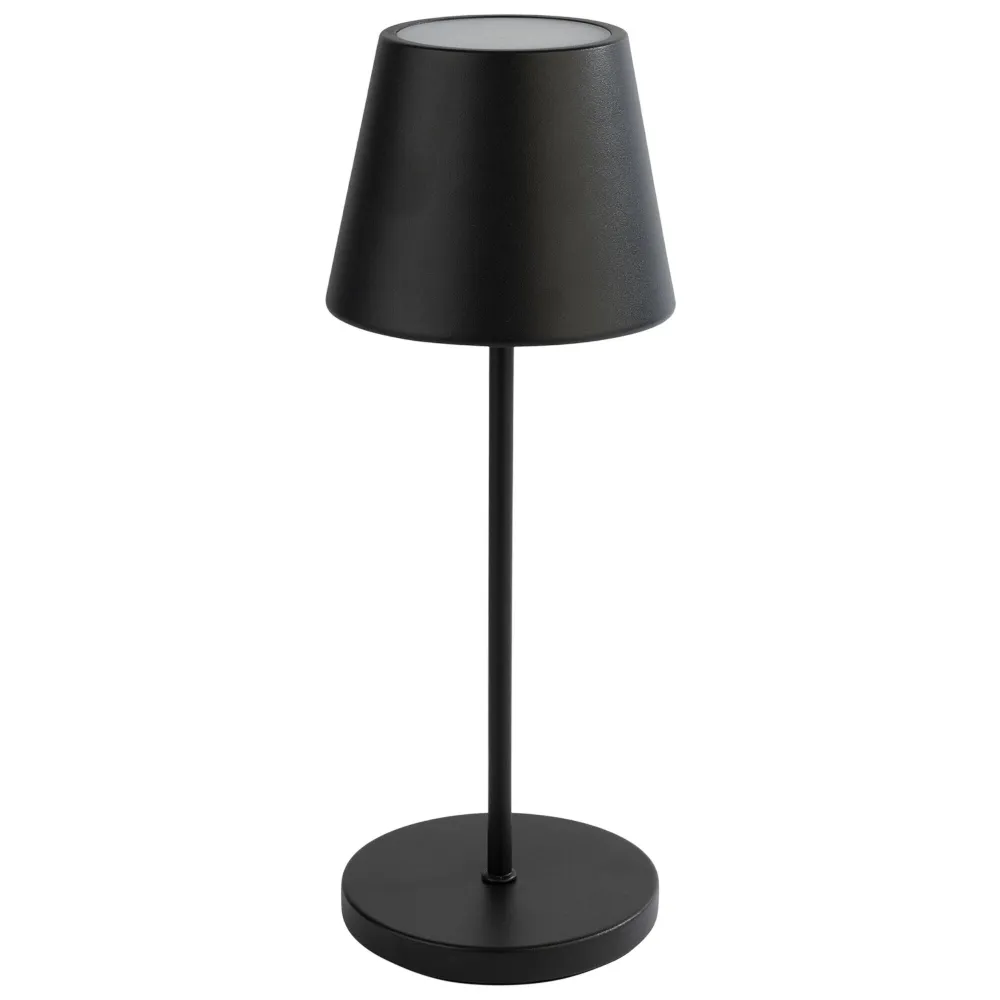 Bordlampe - MERLE - dimbar i 3 trinn - Ø 110mm - svart