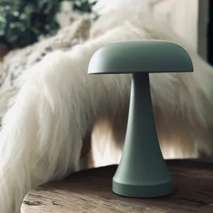 Bordlampe oppladbar – Mushroom Dusty green