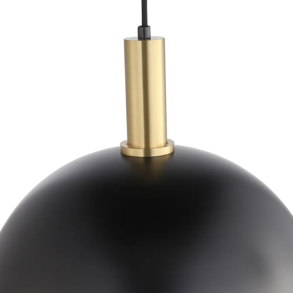 Bowl Pendel Svart/Messing