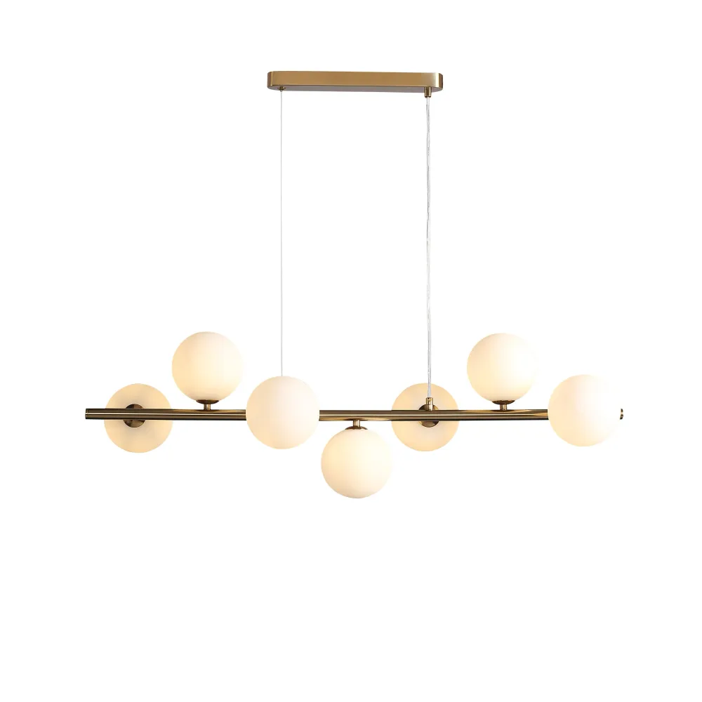 Bubbles Langbordslampe 90 cm Opal