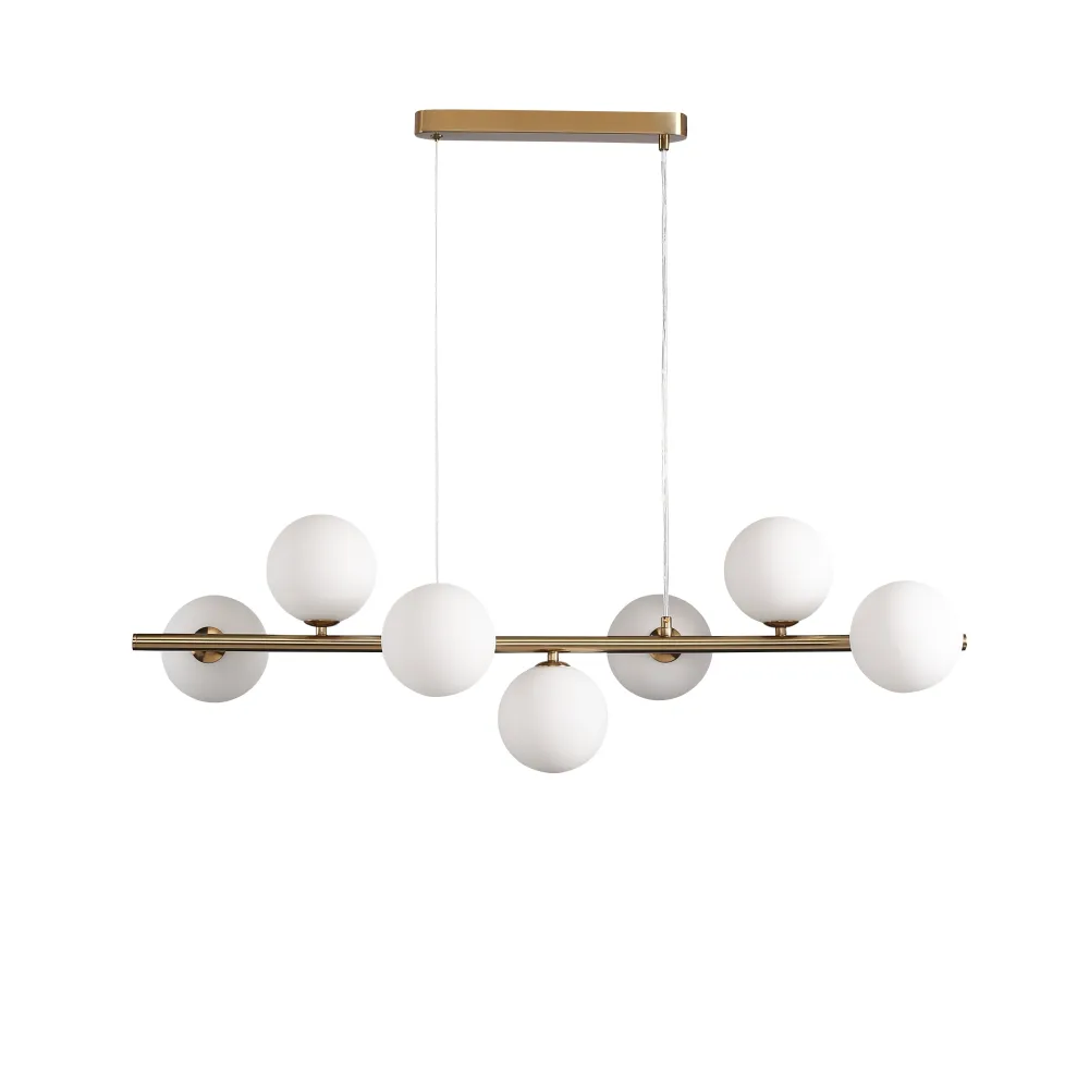Bubbles Langbordslampe 90 cm Opal