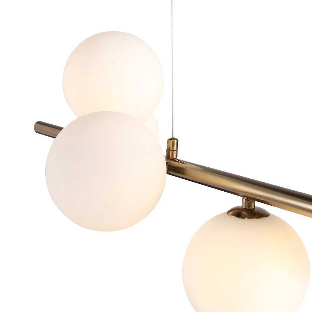 Bubbles Langbordslampe 90 cm Opal