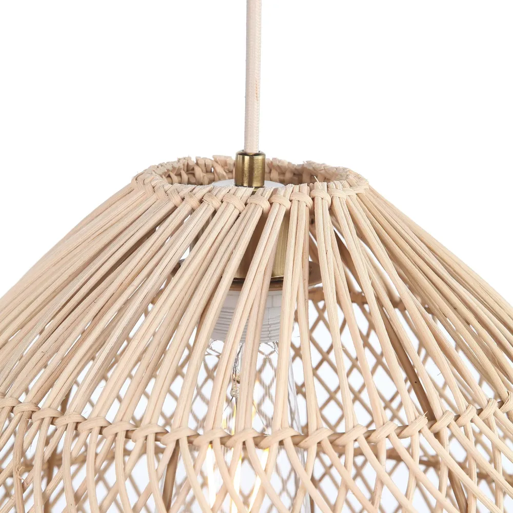 Dome Rattan Taklampe Ø35