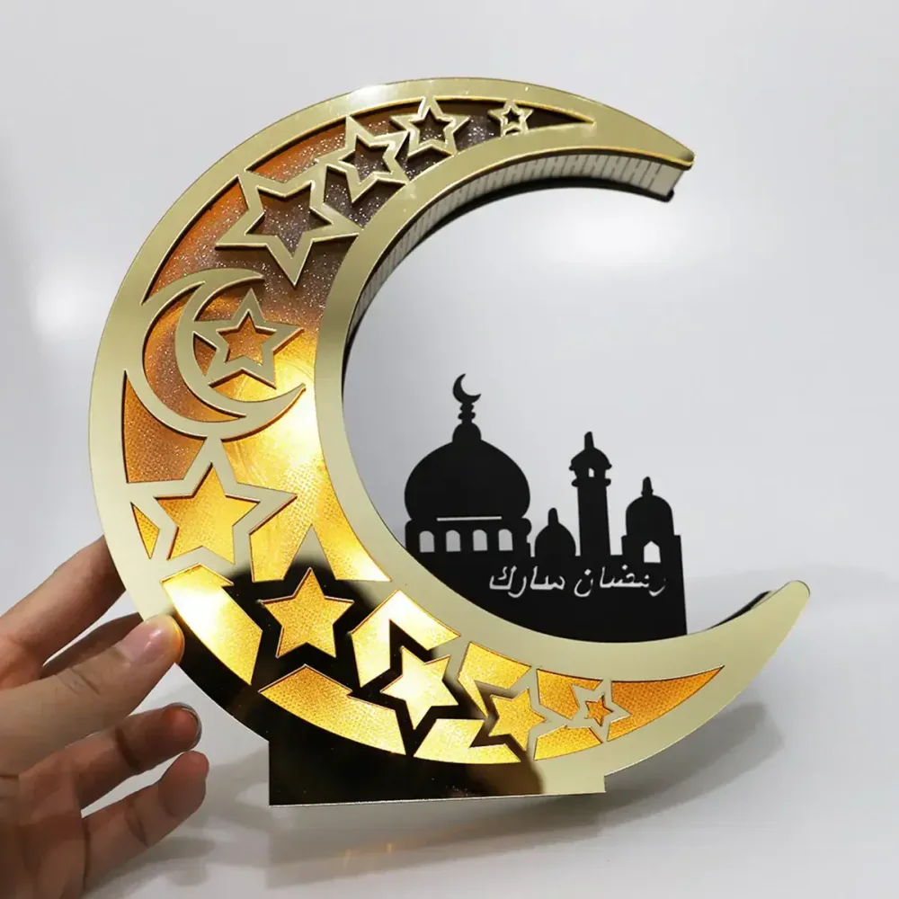 Festlig måneformet LED-lampe - LunarShine