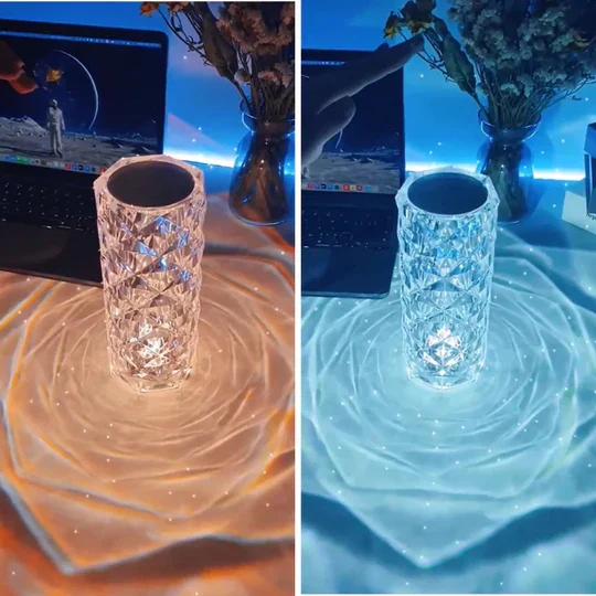 Krystall-LED-lampe - LumiCrystal