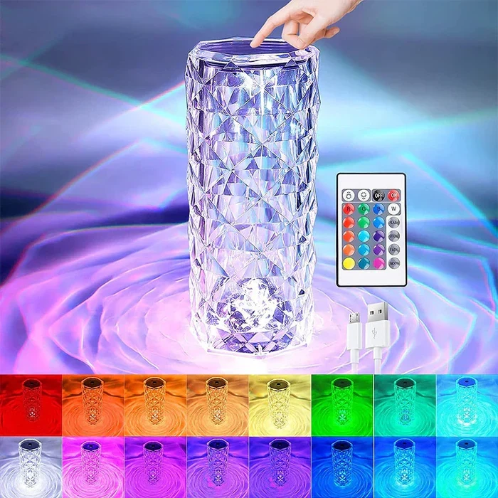 Krystall-LED-lampe - LumiCrystal
