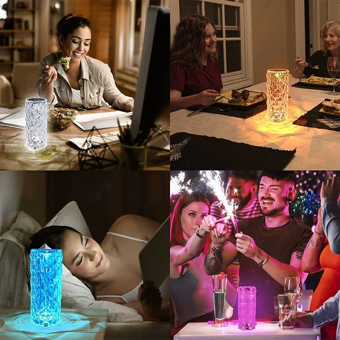 Krystall-LED-lampe - LumiCrystal