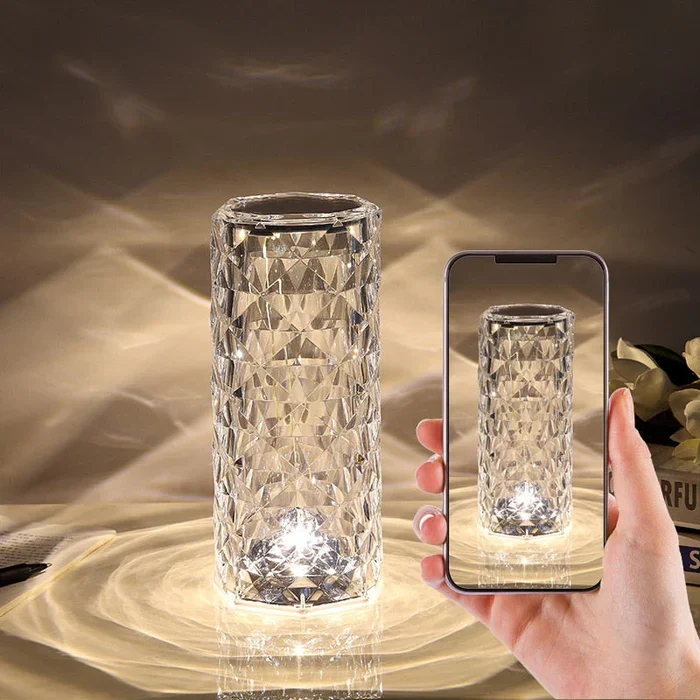 Krystall-LED-lampe - LumiCrystal