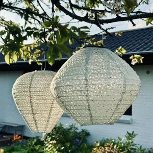 Lampe med solceller - Dusty Green