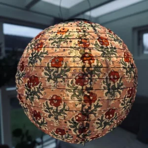 Lampe med solceller – Flower dia 40cm Rosa