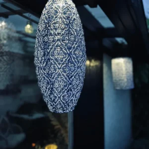 Lampe med solceller - SUMMER BLUE