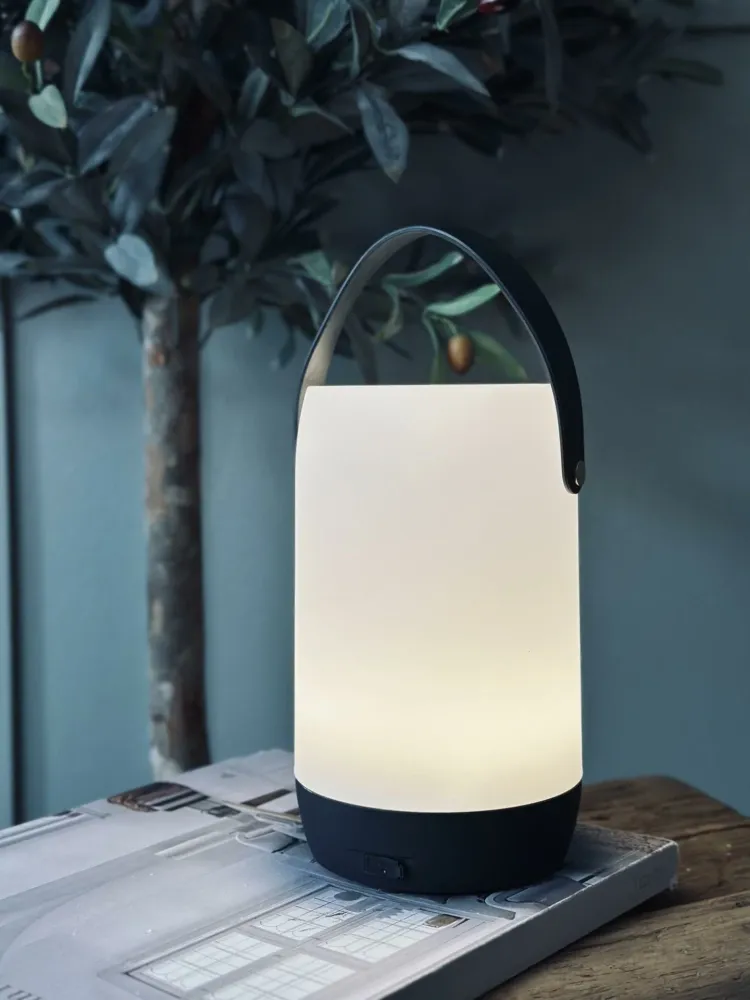 Lampe med solceller og touch - oppladbar Big size