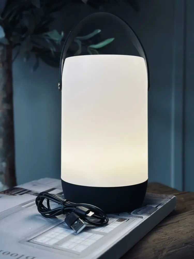 Lampe med solceller og touch - oppladbar Big size