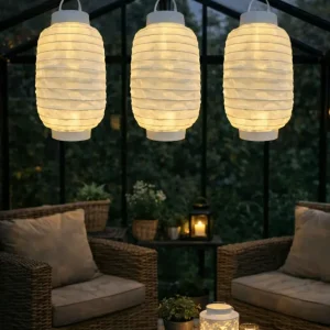 Lampe med solceller – White
