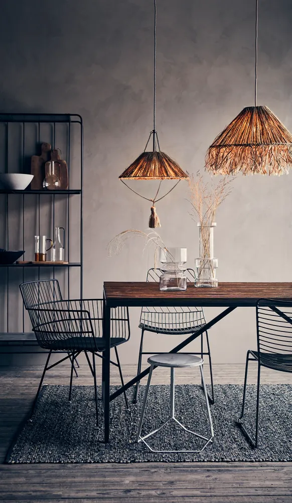 Lampeskjerm Taklampe, Natur - 55x40cm