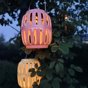 Lanterne med solceller - Coral summer