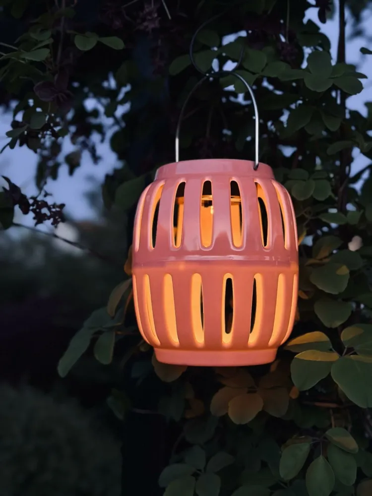 Lanterne med solceller - Coral summer
