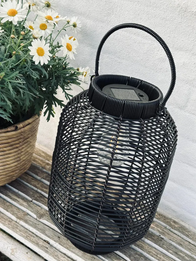 Lanterne Solar Molly Black – Small