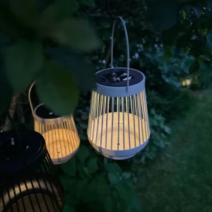 Lanterne ZANDA med solceller – Krem