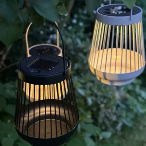 Lanterne ZANDA med solceller – Svart
