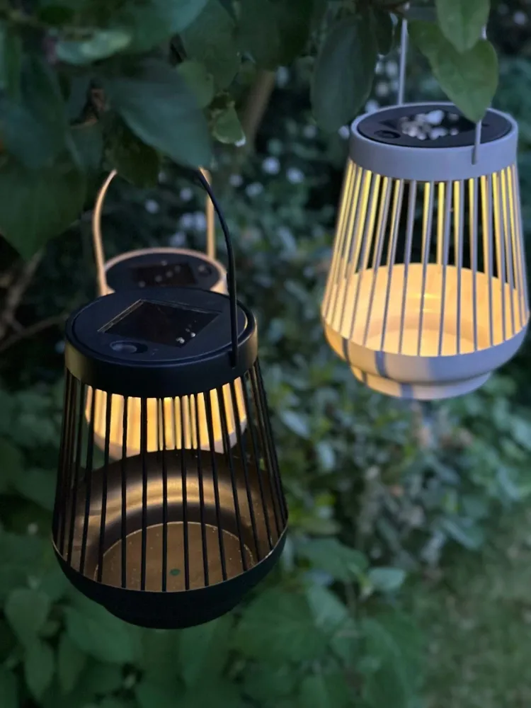 Lanterne ZANDA med solceller – Svart