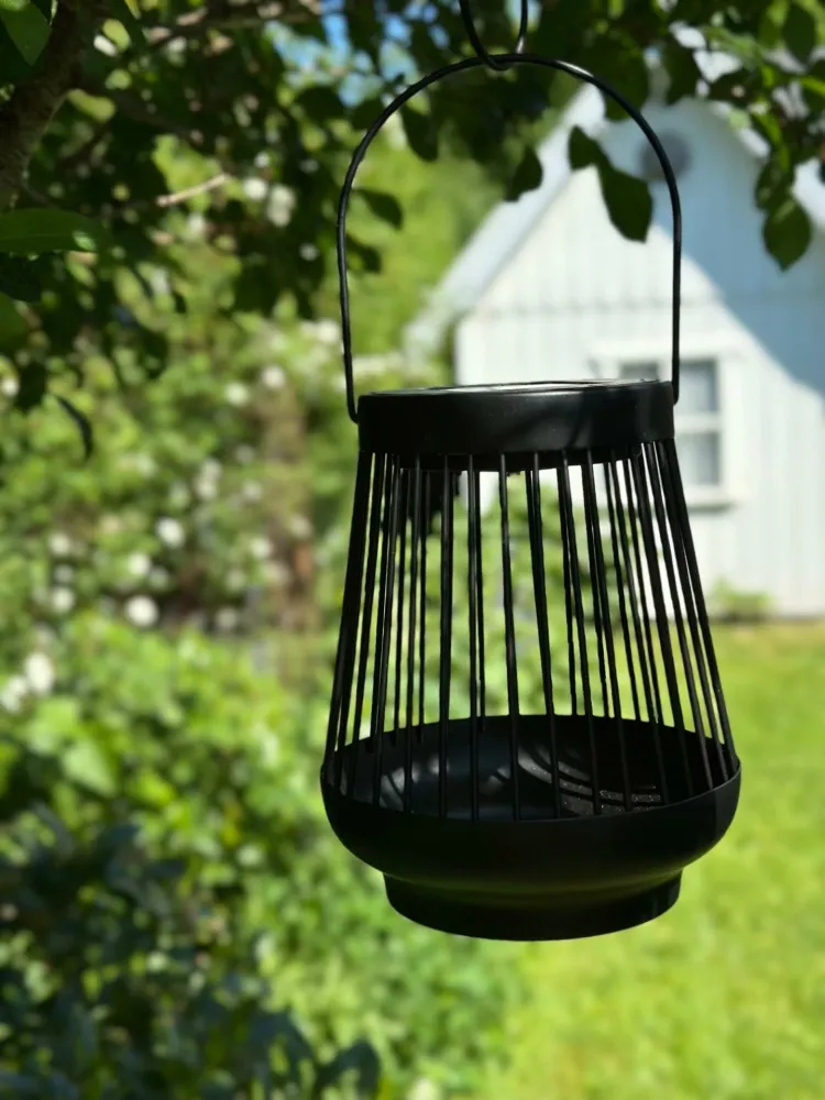 Lanterne ZANDA med solceller – Svart