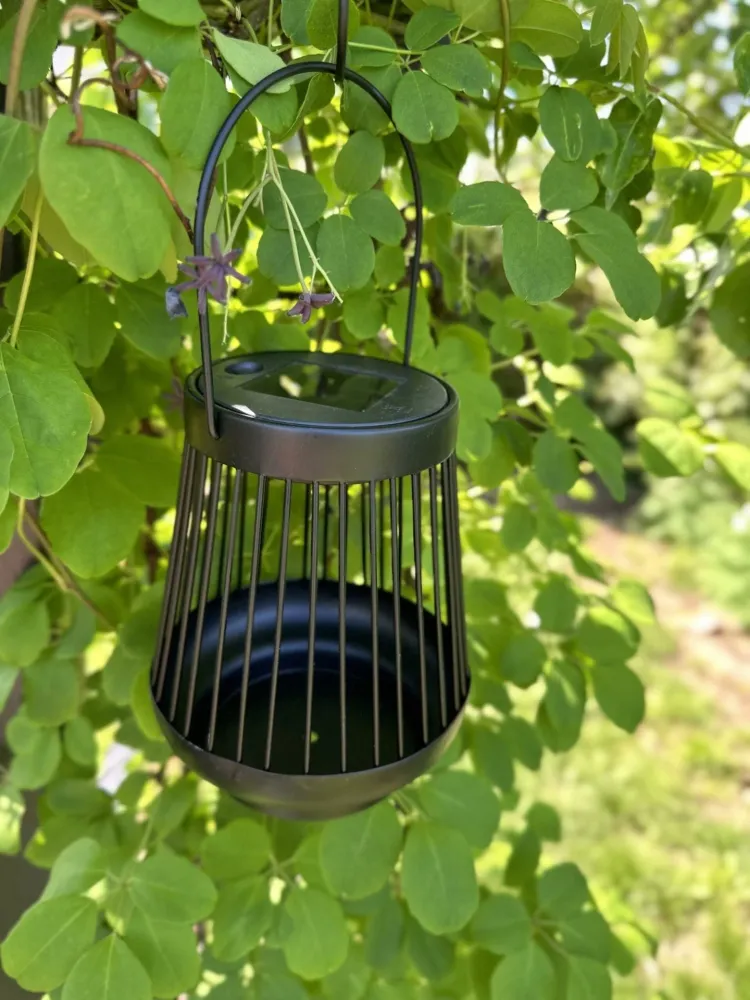 Lanterne ZANDA med solceller – Svart