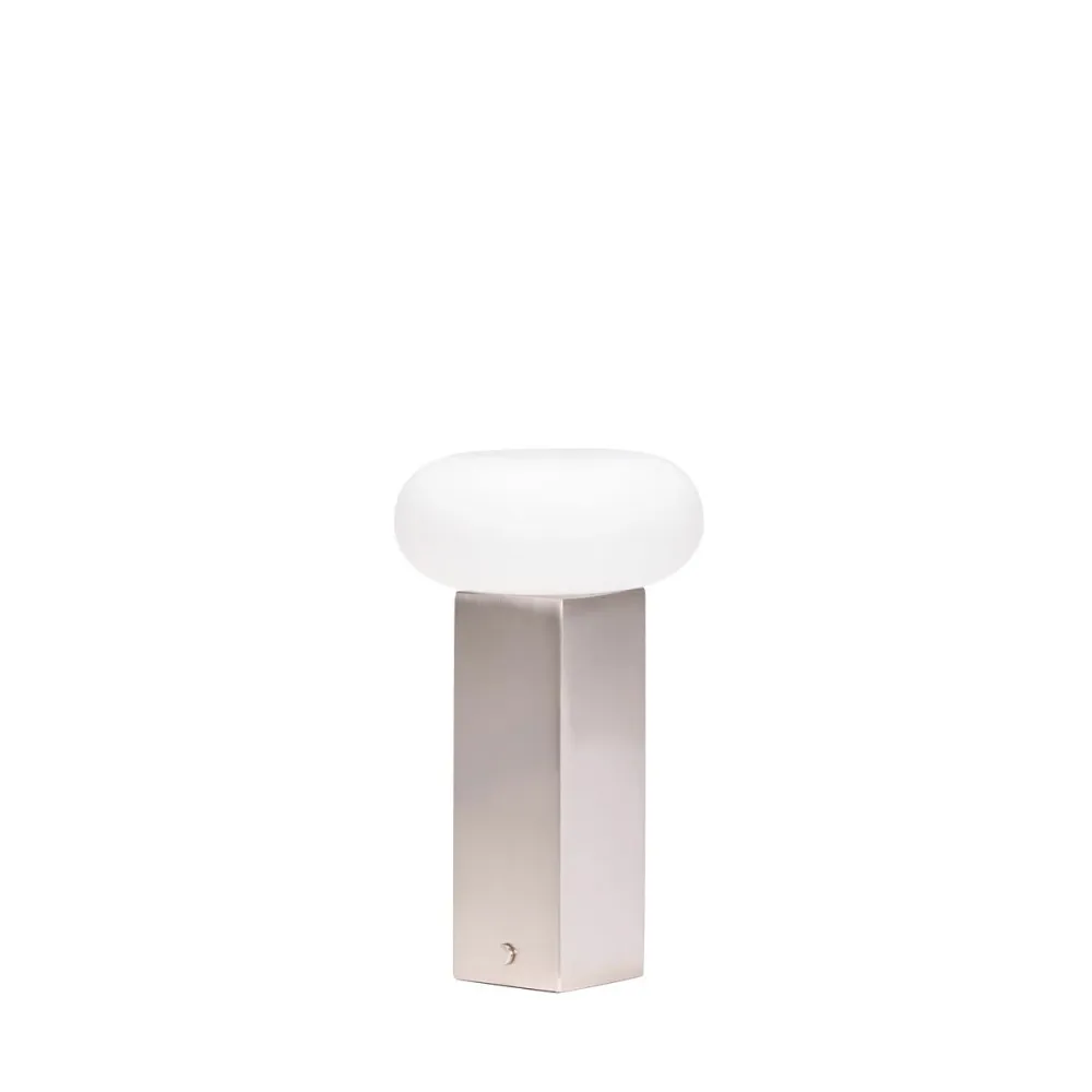 Lav bærbar lampe i stål