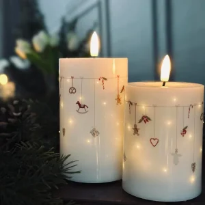 LED blokallys TWINKLE CHRISTMAS - Sett med 2 stk.