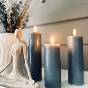 LED Blokklys / INDIGO 3 stk – Inkl. fjernkontroll