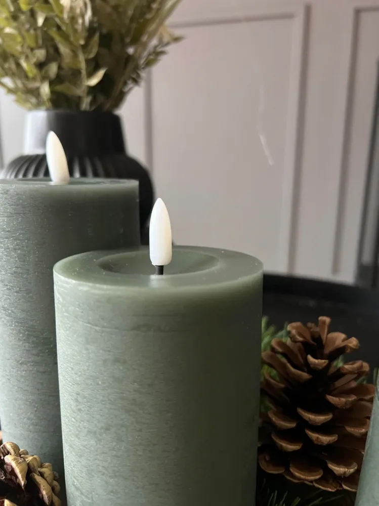 LED Blokklys / Mørkegrønn – 3 stk blokklys