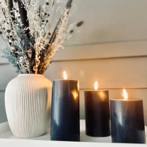 LED Blokklys / NAVY 3 stk – Inkl. fjernkontroll