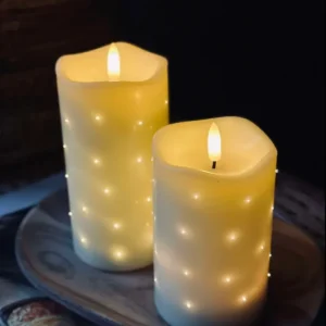 LED Bloklys White TWINKLE 15cm
