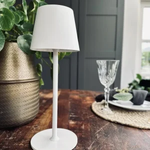 LED Bordlampe oppladbar – Hvit
