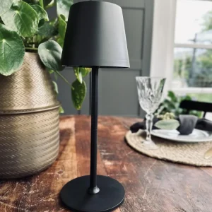LED Bordlampe oppladbar – Svart
